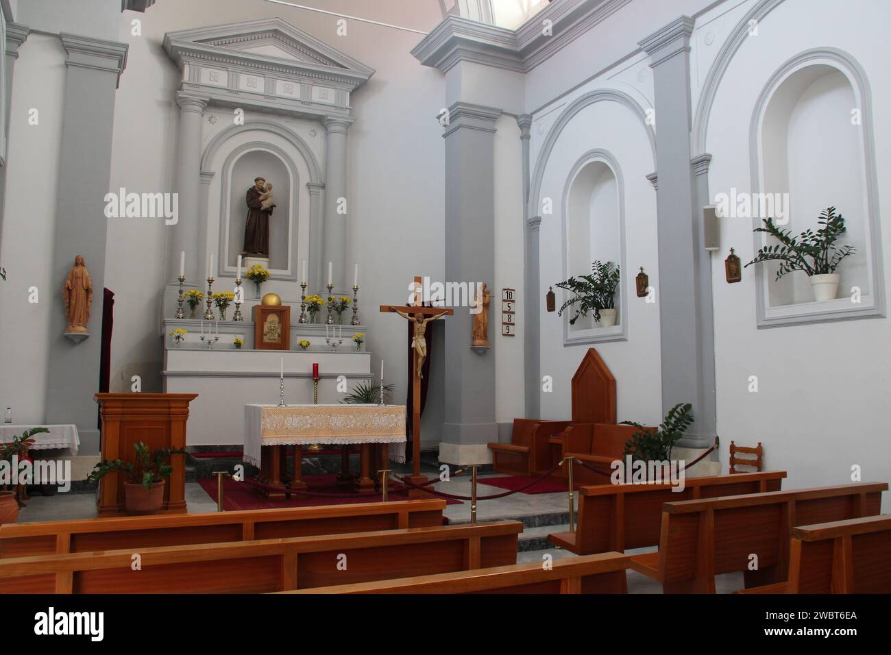 catholic church (st anthony of padua) in rethymno in crete in greece ...