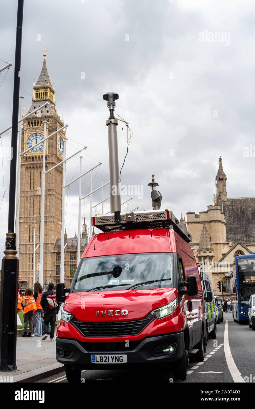 London, United Kingdom, July 19 2023: Just Stop Oil activist arrested by Met Police after a slow march Stock Photo