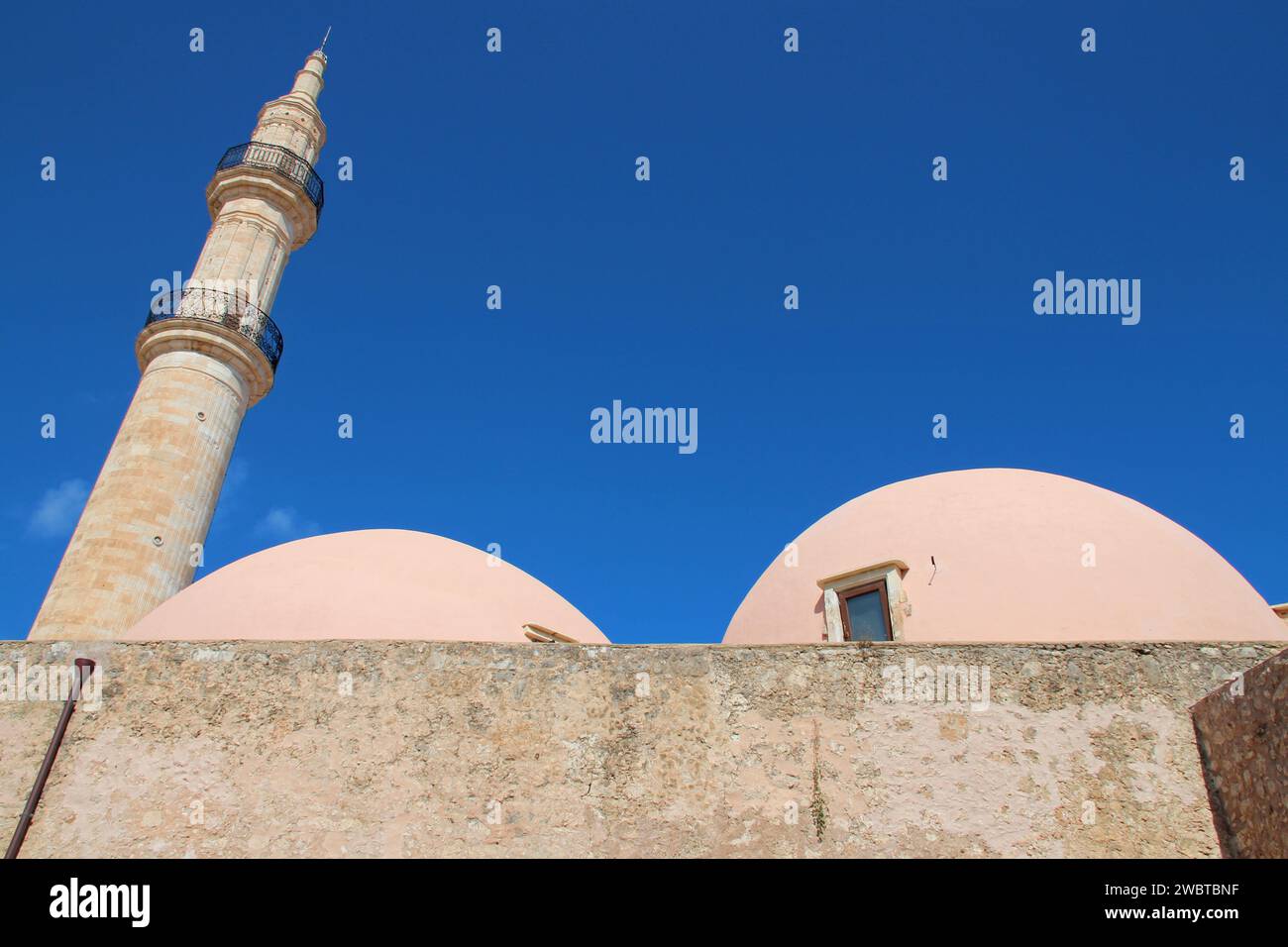 nerantzes  mosque in rethymno in crete in greece Stock Photo