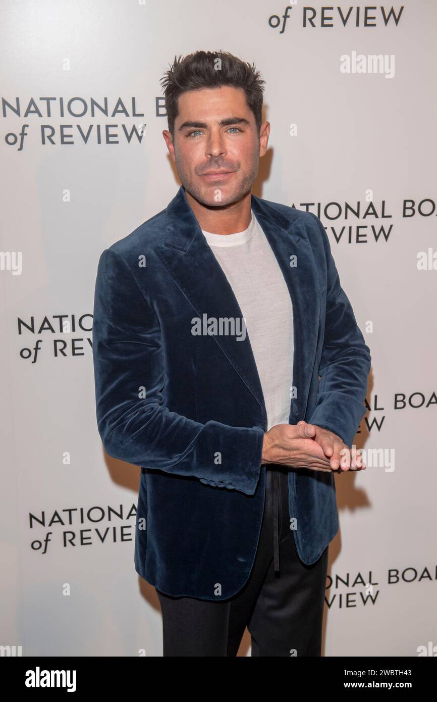 New York, United States. 11th Jan, 2024. Zac Efron is attending the
