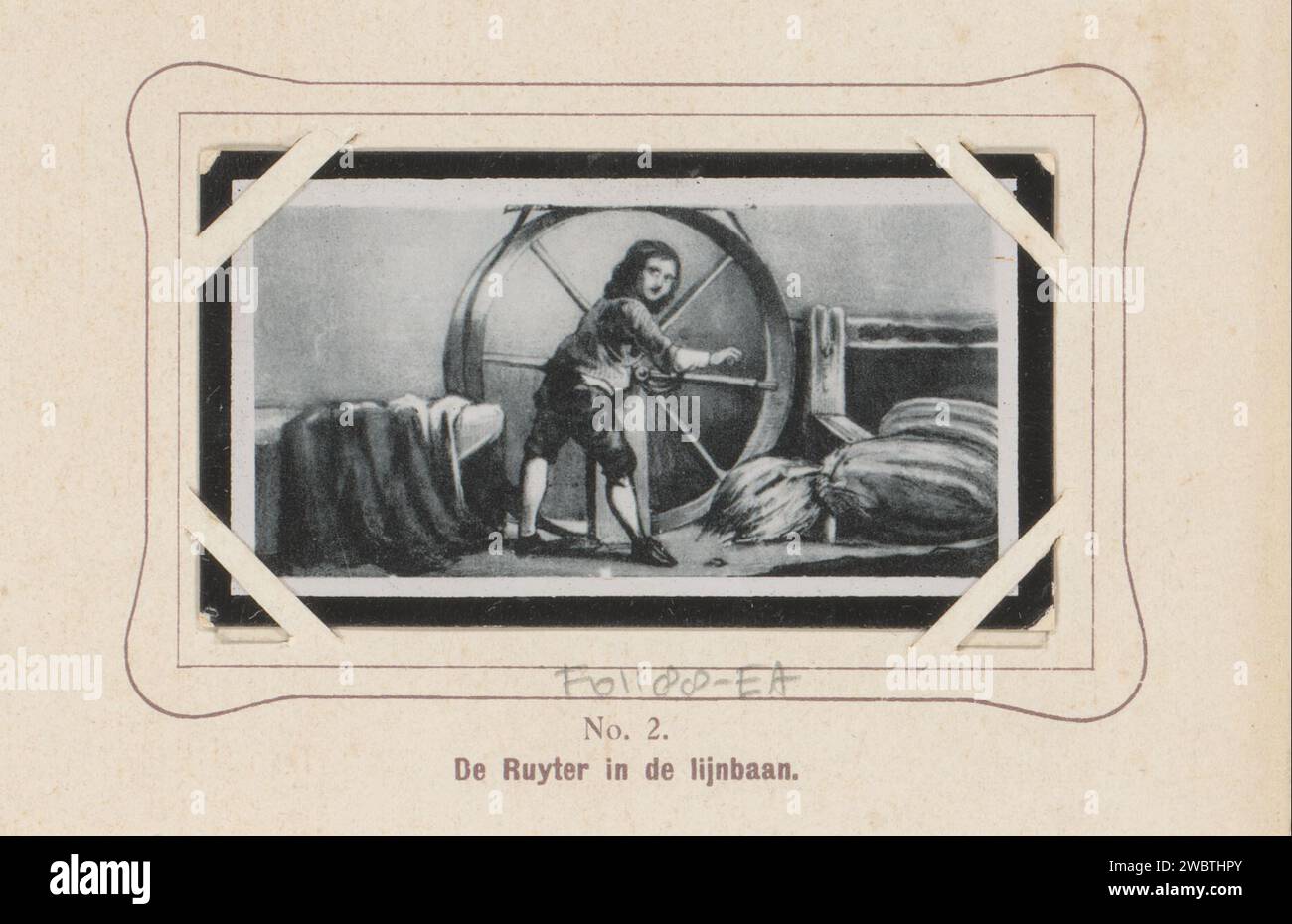 Ropes Ruyter Reproduction of a drawing by a young Michiel Adriaansz. De Ruyter aan ...