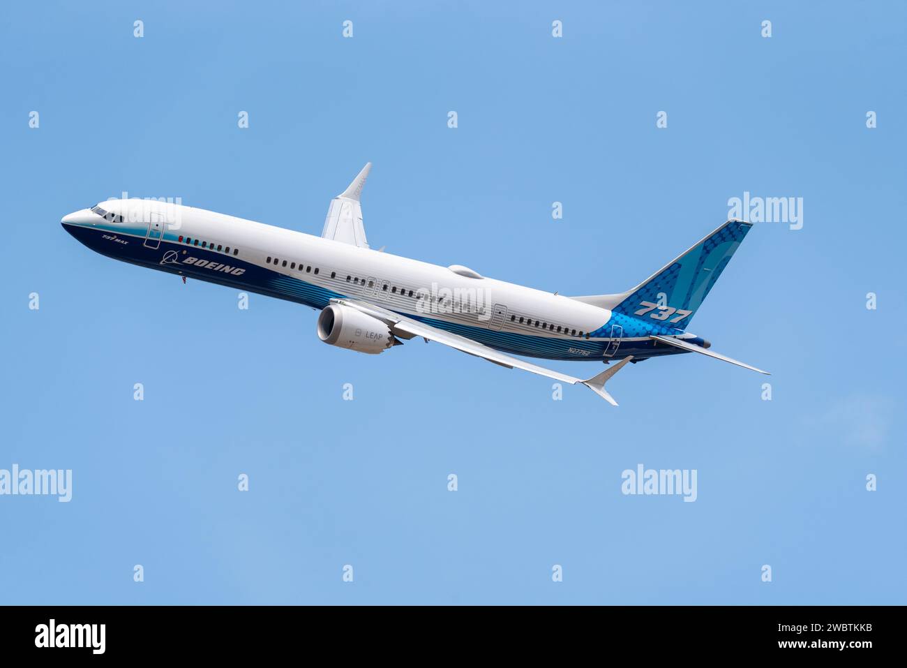 Boeing 737 MAX 10 airliner jet plane, the new version of the MAX series ...