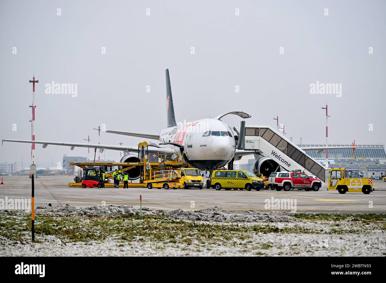Flughafen Linz, Linz Airport, Linz-Hoersching 12.01.2024, Linz ...