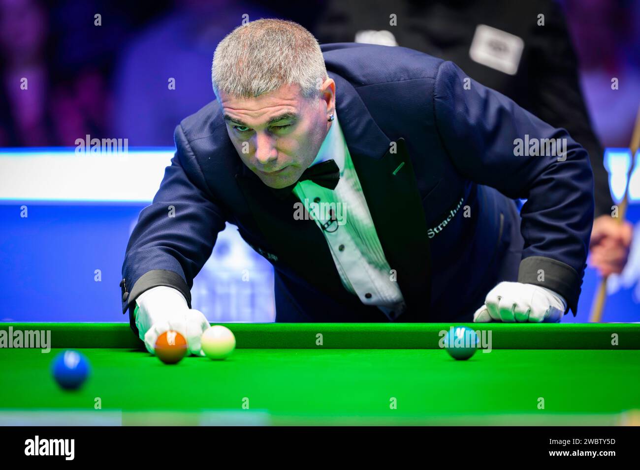 LONDON, UNITED KINGDOM. 12th Jan, 2024. Referee Ben Williams in day 5