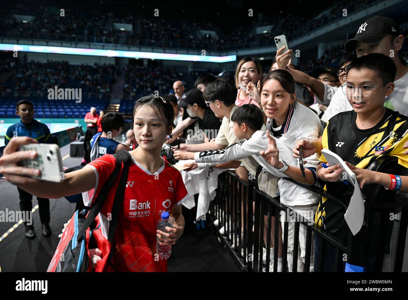 Kuala Lumpur, Malaysia. 12th Jan, 2024. Zhang Yiman of China takes ...