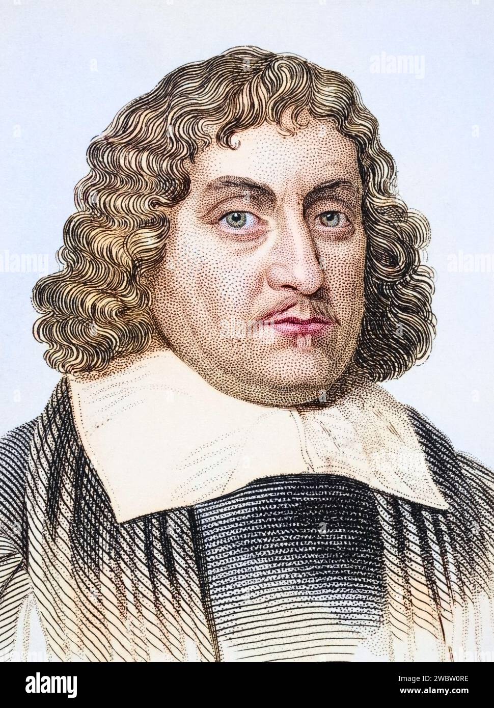 Thomas Fuller, 1608 1661, Englischer Kirchenmann und Historiker, Illustration aus Old England