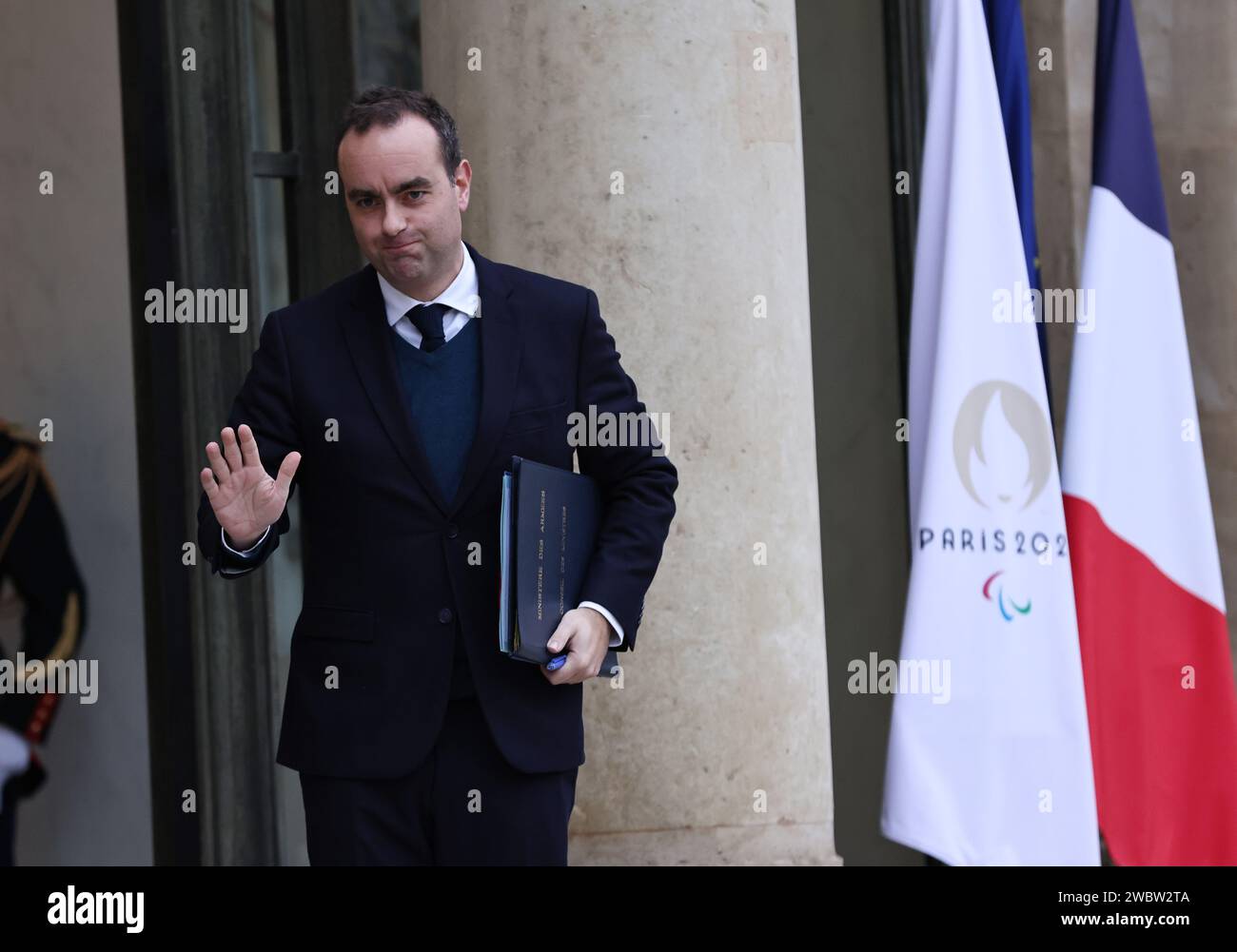 Paris, France. 12th Jan, 2024. French Minister of the Armed Forces