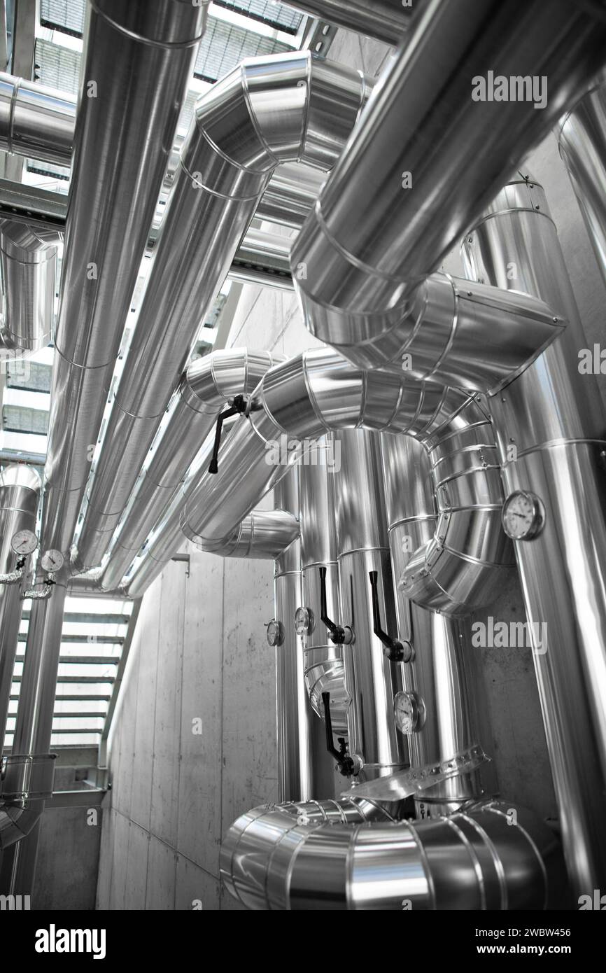 Hvac pipes, heating, ventilation, air conditioning and cooling system