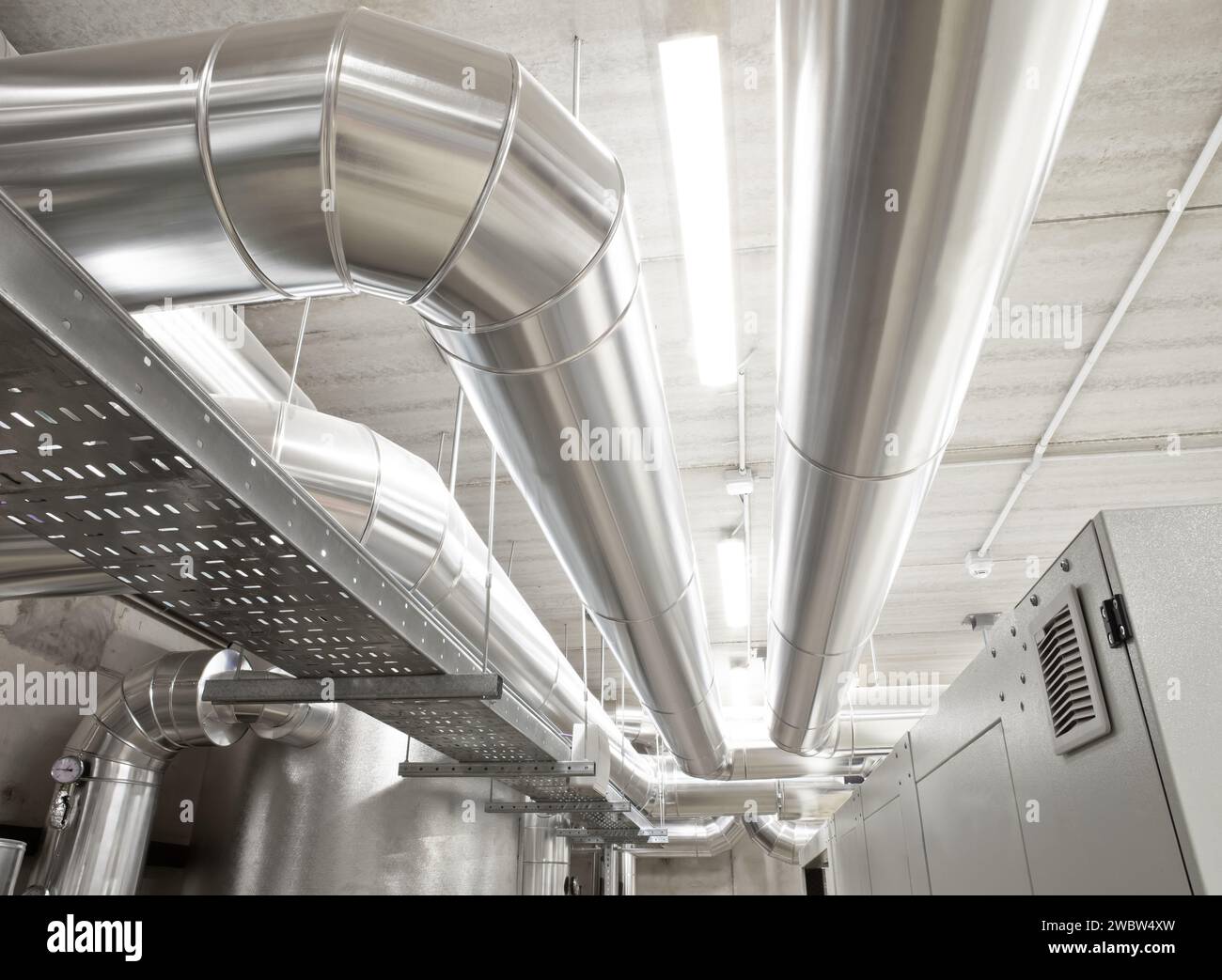 HVAC system pipes, handling heating, ventilation, air conditioning, and