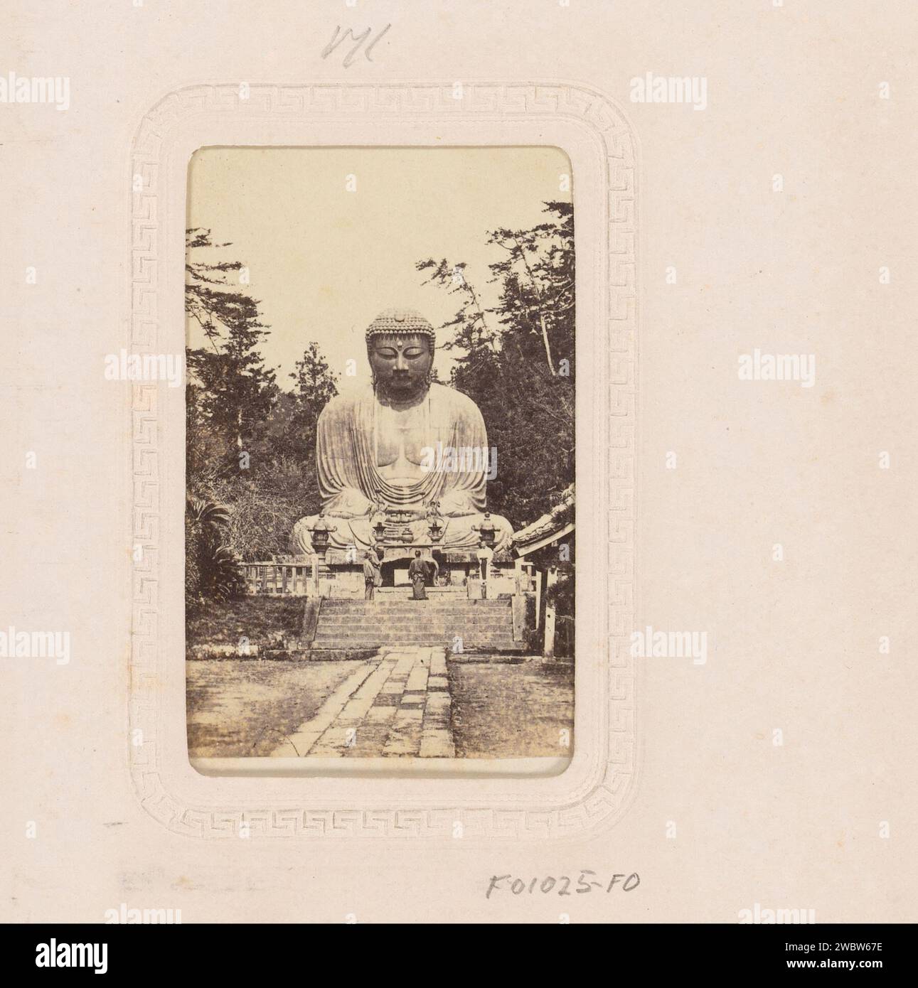 Japanese priests for Buddha statue, Anonymous, 1850 - 1880 Photograph ...