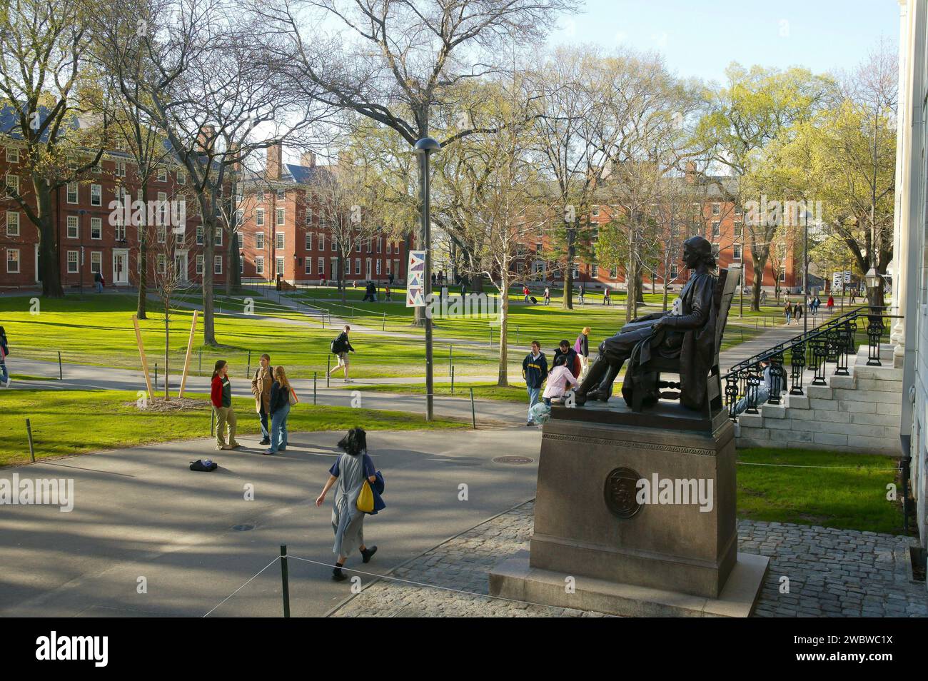 Cambridge, Massachusetts, USA, John Harvard statue, Harvard Yard