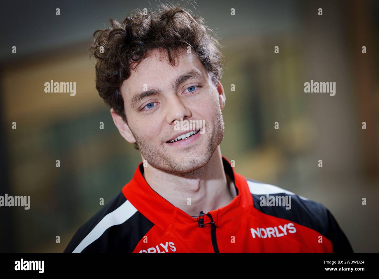 Niclas Kirkeloekke during the national handball team's training and