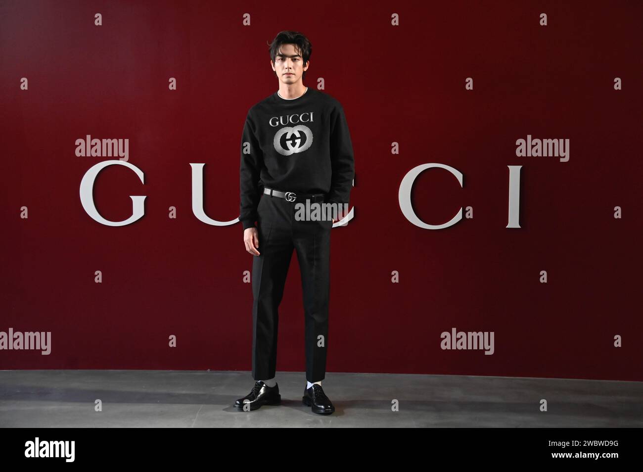 Milan, Italy. 12th Jan, 2024. Milan, Men's Fashion, Autu…