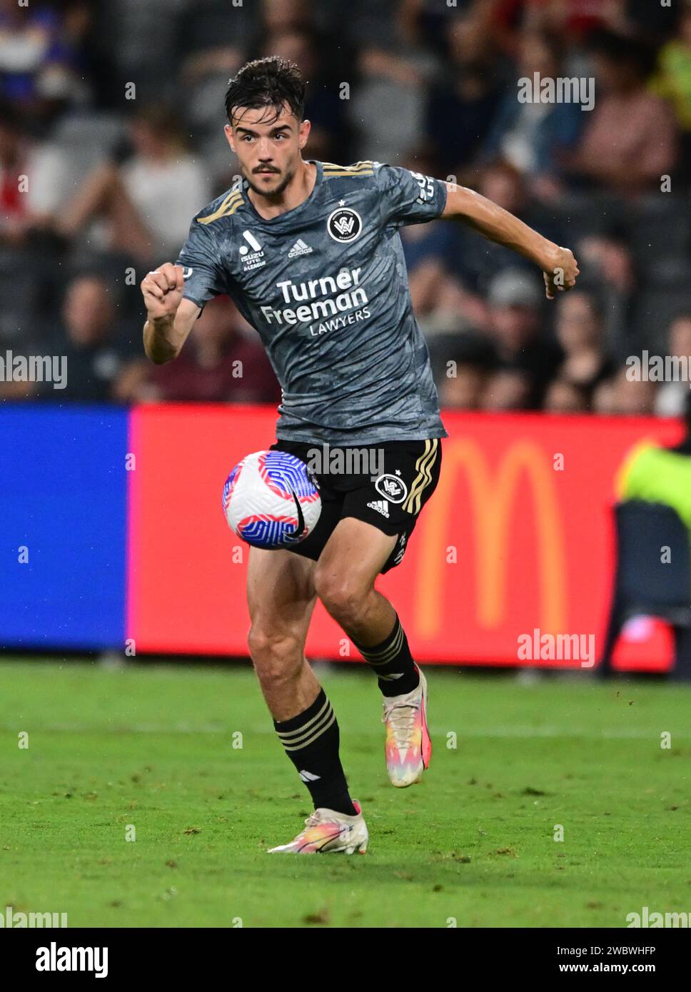 Parramatta, Australia. 12th Jan, 2024. Nicolas Milanovic of the Western