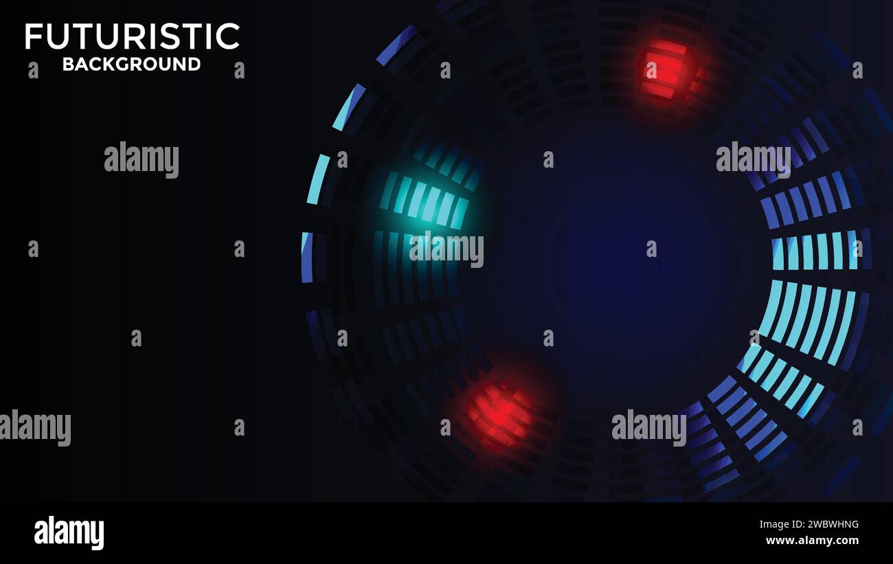 Abstract technology futuristic digital concept dot pattern with ...