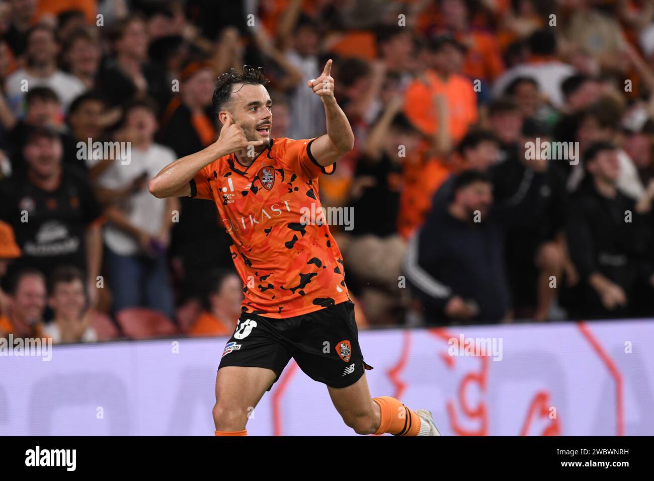 Nikola Mileusnic goal celebration at round 11 of the ALeague mens