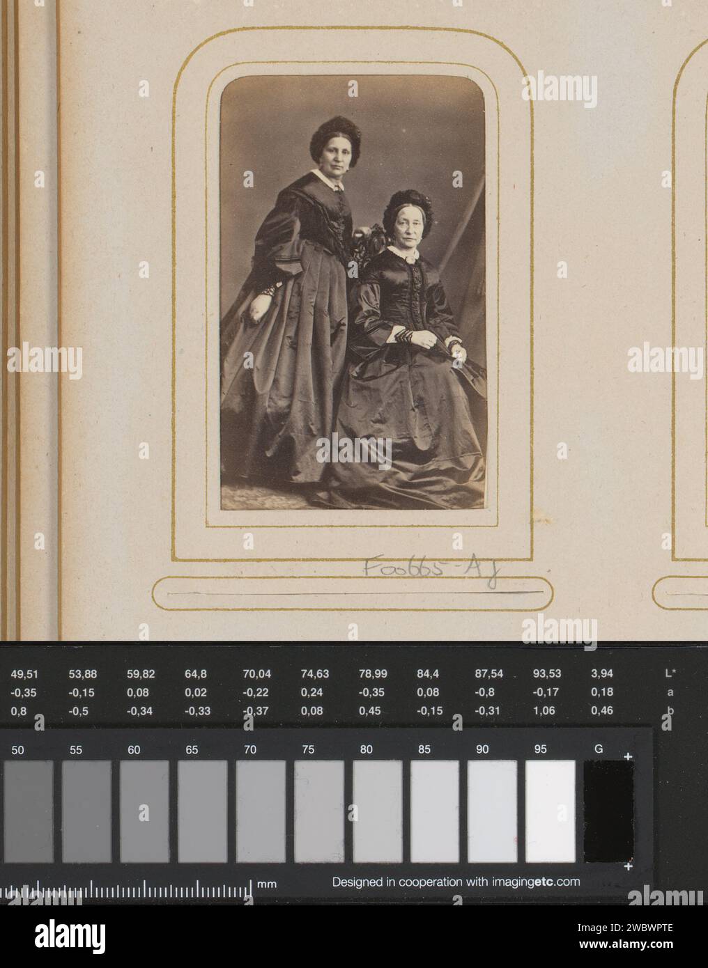 Vintage photo two old women hi-res stock photography and images - Alamy