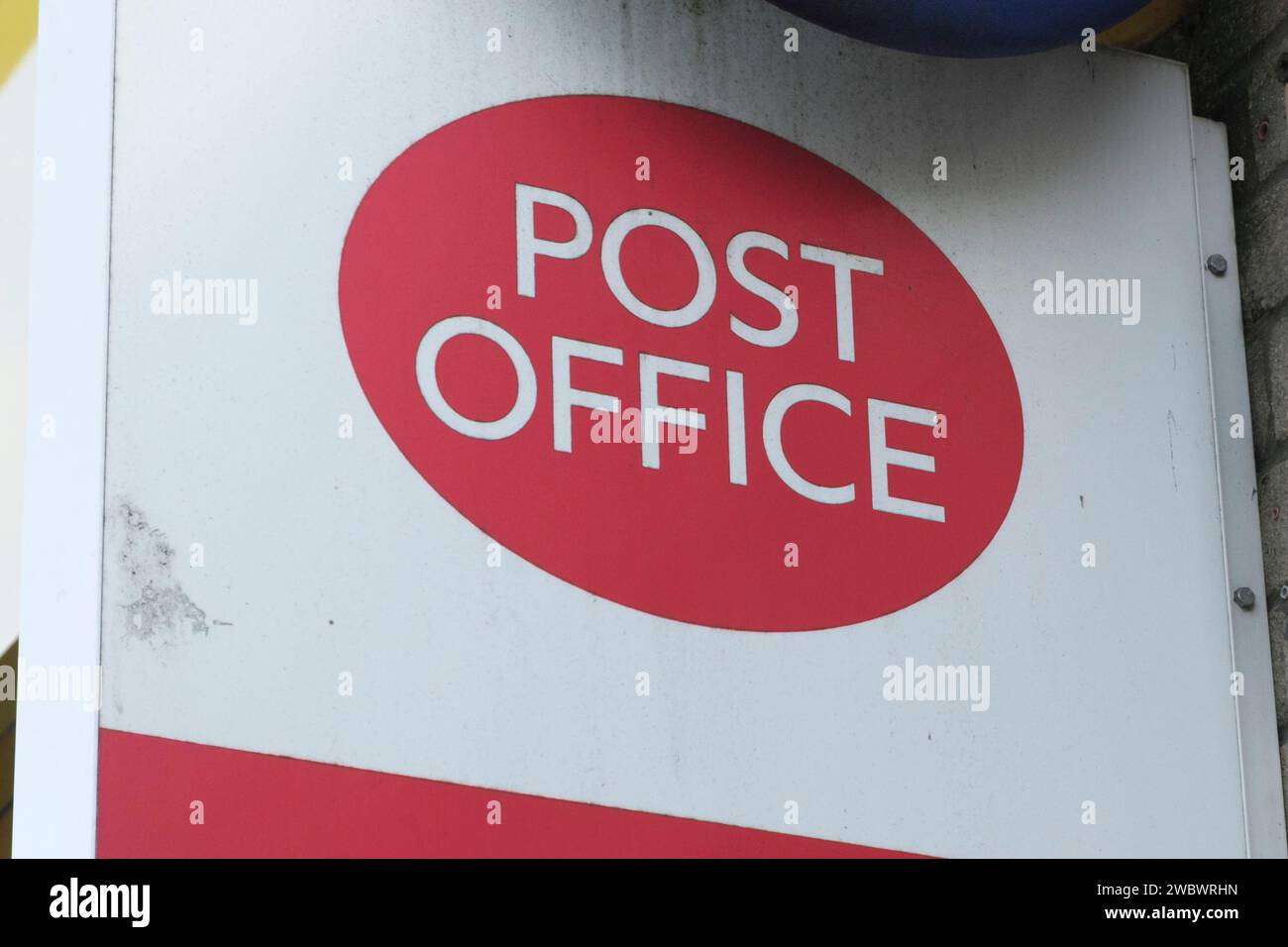 Post Office sign seen in Taunton somerset UK Stock Photo
