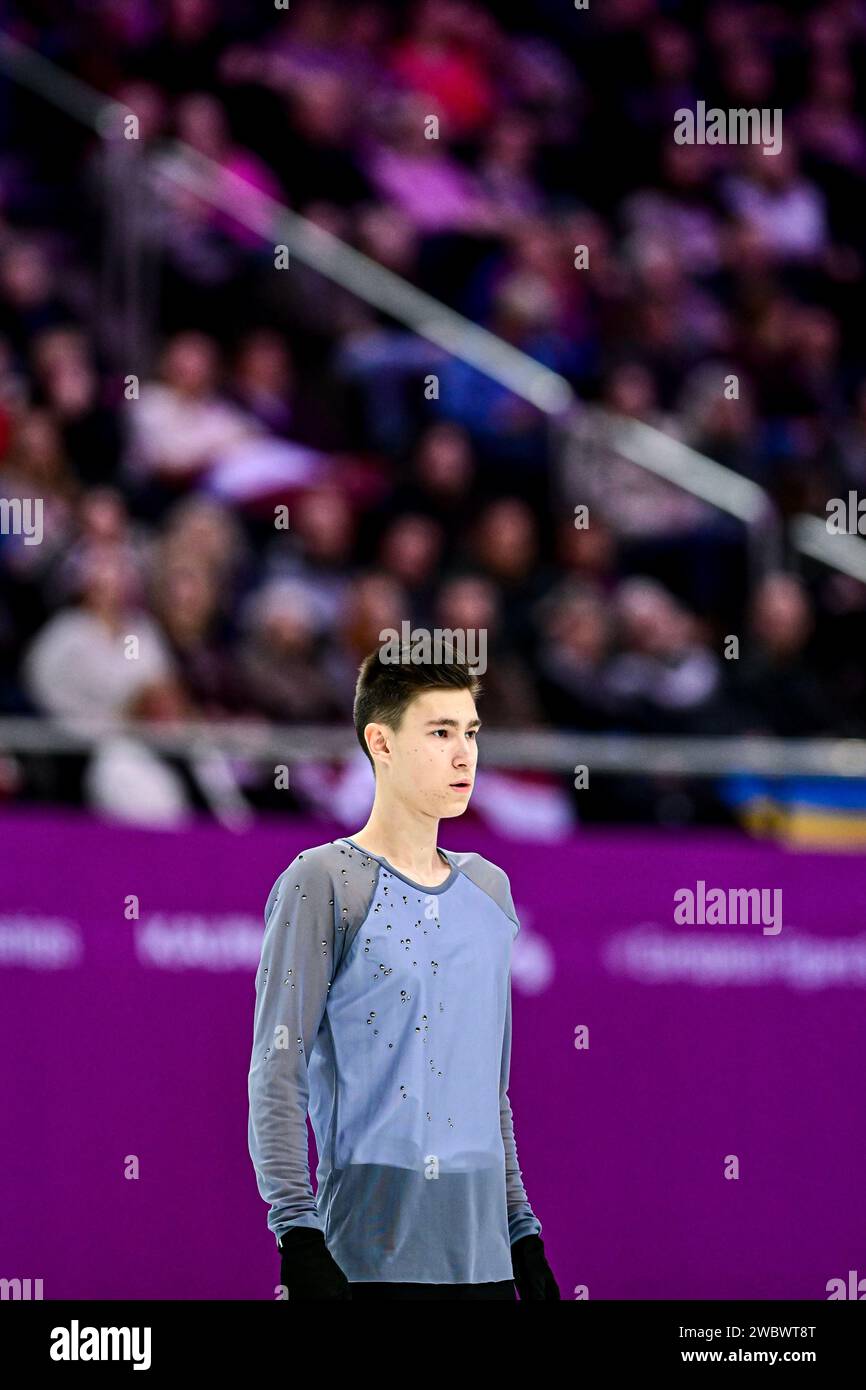 Aleksandr VLASENKO (HUN), during Men Free Skating, at the ISU European