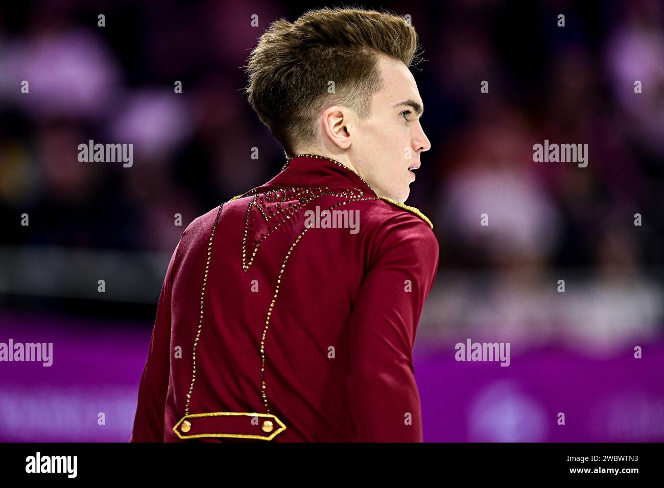 Vladimir LITVINTSEV (AZE), during Men Free Skating, at the ISU European