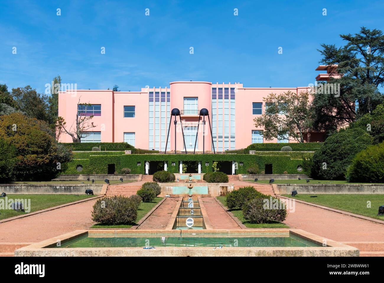 Porto, Portugal-October 2, 2022; View from garden of Casa de Serralves ...