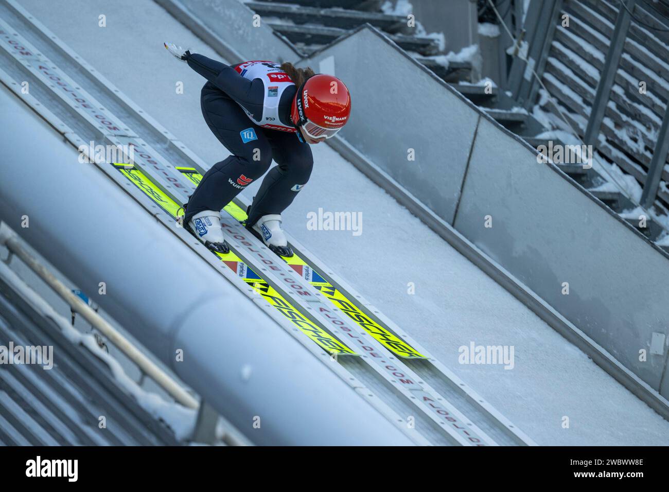 Name on Land competes during the Men?s Ski Jumping HS 106 at the Fis