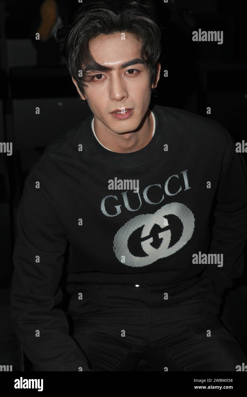 Milan, Italy. 12th Jan, 2024. Milan, Men's Fashion, Autumn Winter 2024