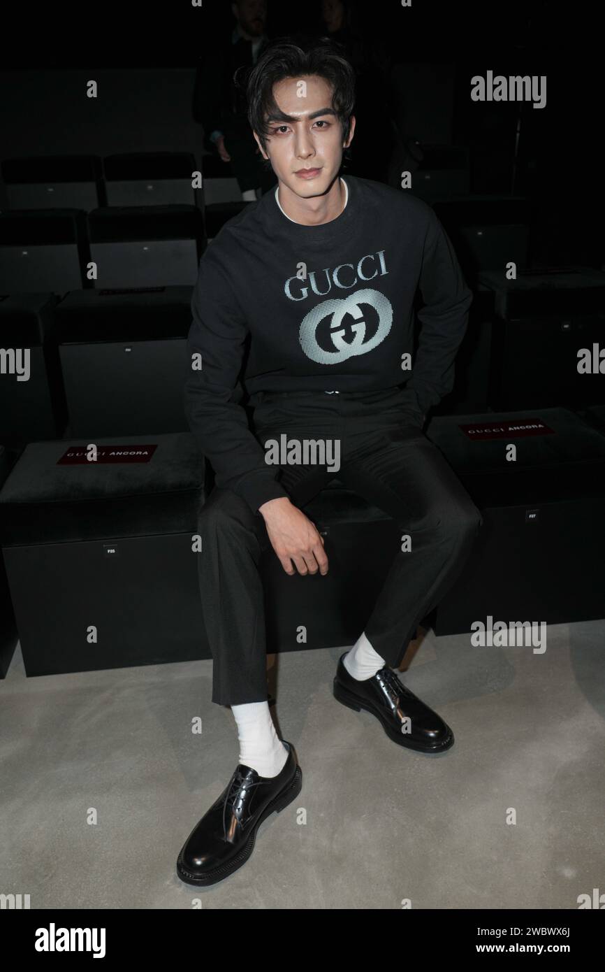 Milan, Italy. 12th Jan, 2024. Milan, Men's Fashion, Autu…