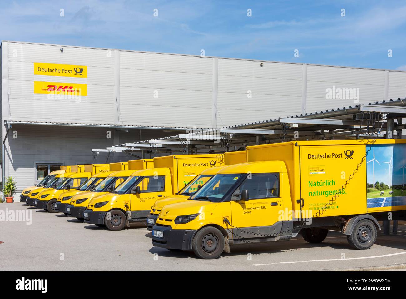 Simbach am Inn StreetScooter electric delivery vans of DHL Deutsche