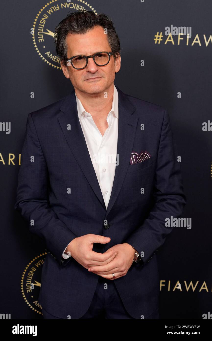 Ben Mankiewicz arrives at the AFI Awards on Friday, Jan. 12, 2024, at