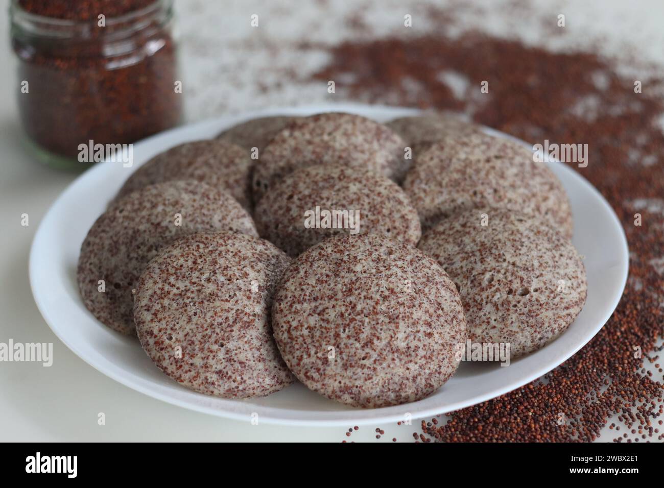 Ragi Idli. A nutritious South Indian staple made with fermented batter