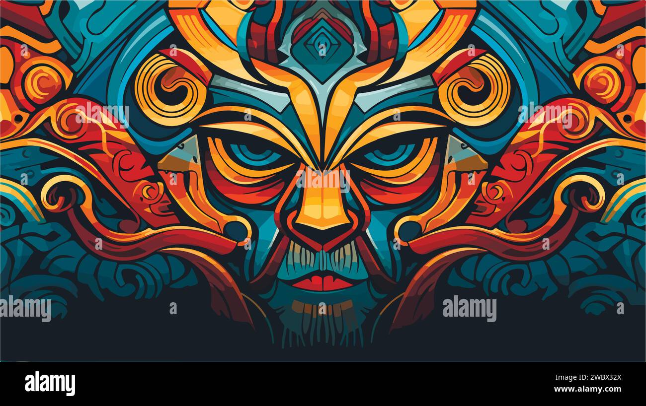 Abstract Warrior Pattern Greek celebration god Stock Vector Images - Alamy
