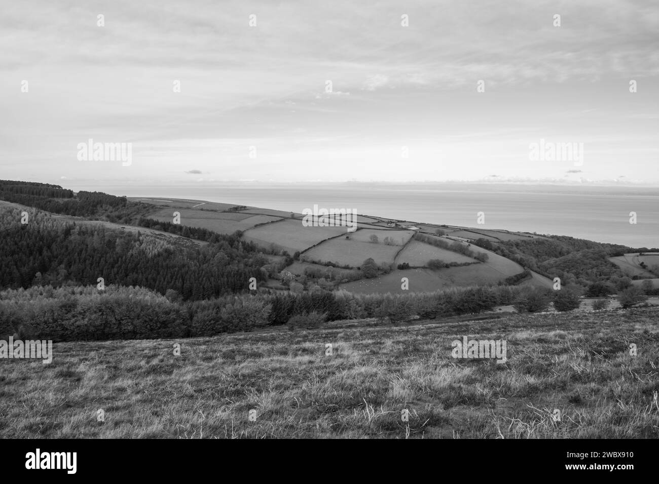 Porlock exmoor national park Black and White Stock Photos & Images Alamy