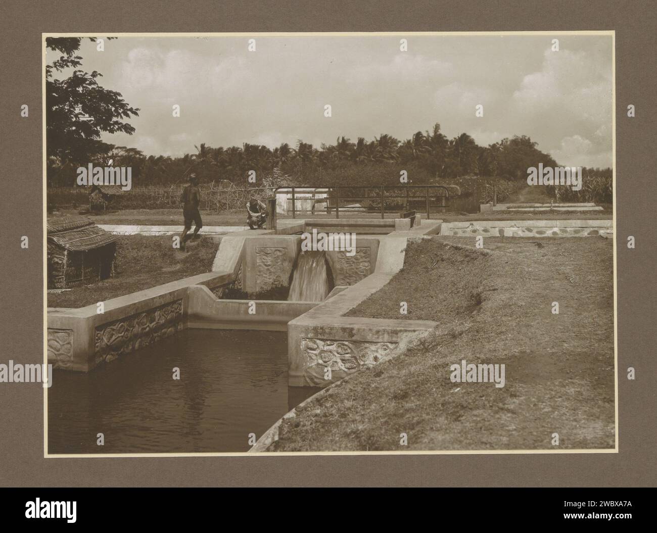 Men At A Waterwork At The Ngandjoek Sugar Factory On Java C 1925 C 