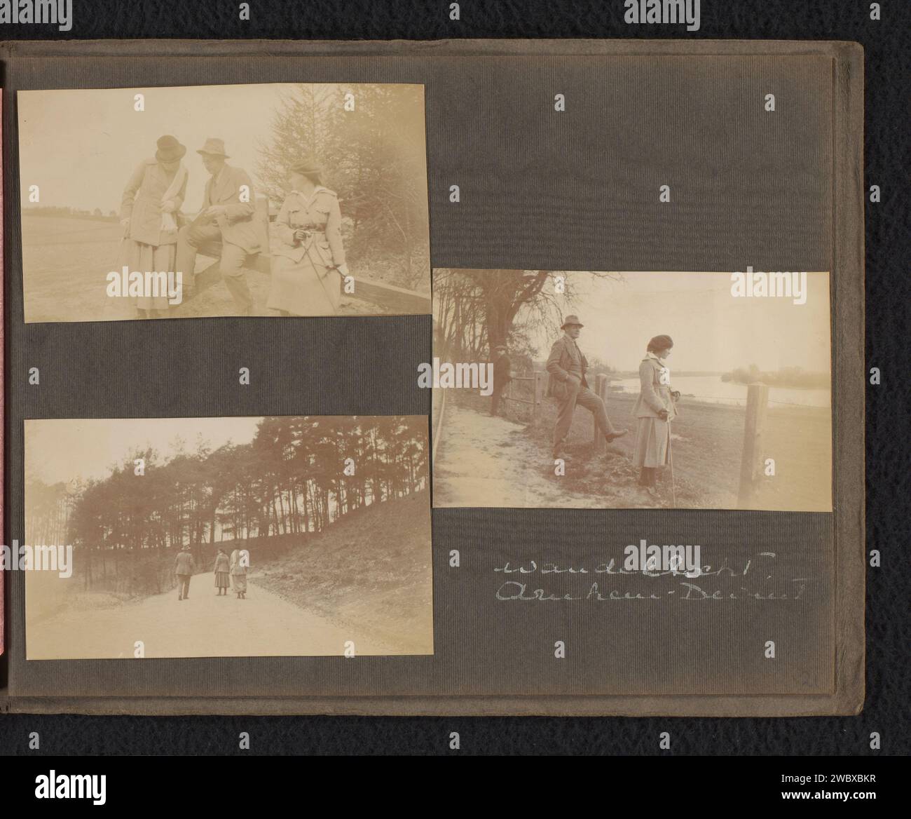 three-photos-of-members-of-the-onnen-van-den-berg-family-during-a-walk