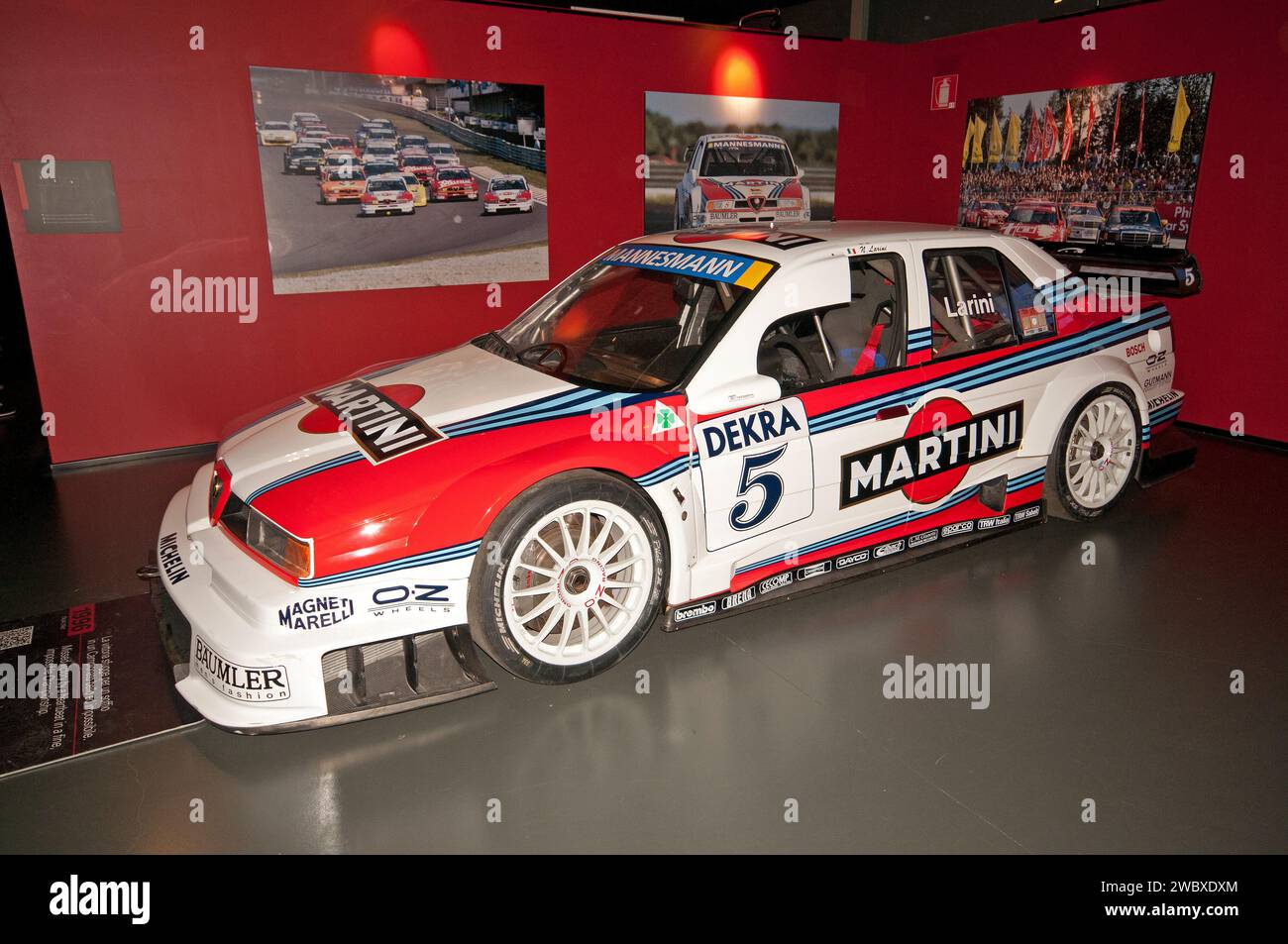 Racing car Alfa Romeo 155 V6 TI (Italy 1996), Museo Nazionale dell'Automobile (MAUTO), National Car Museum (since 1933), Turin, Piedmont, Italy Stock Photo