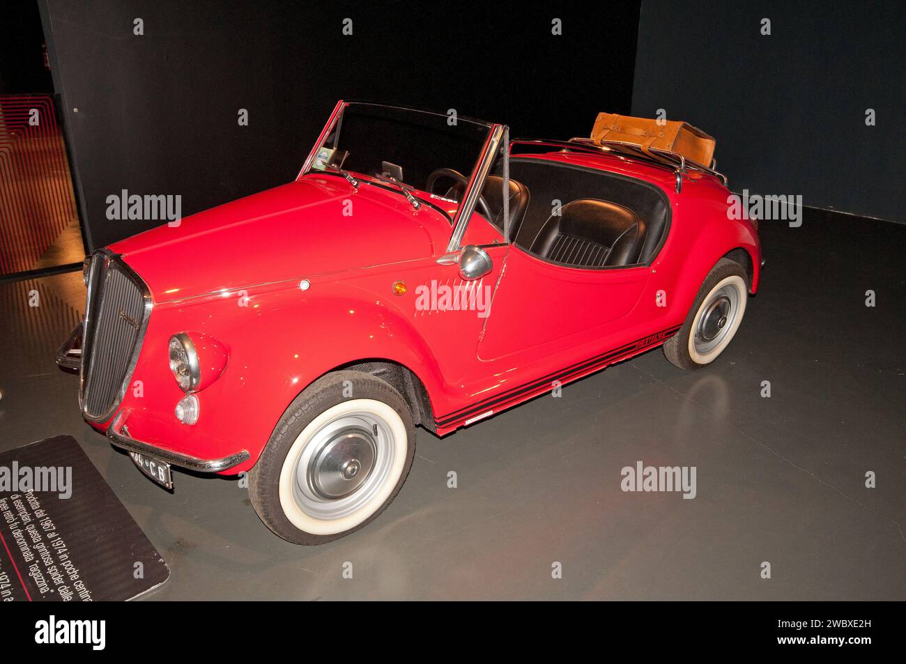 Fiat 500 F Gamine Vignale (Italy 1968), Museo Nazionale dell'Automobile (MAUTO), National Car Museum (since 1933), Turin, Piedmont, Italy Stock Photo