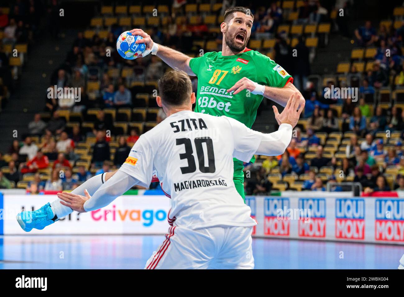 Munich, Germany. 12th Jan, 2024. Handball European Championship