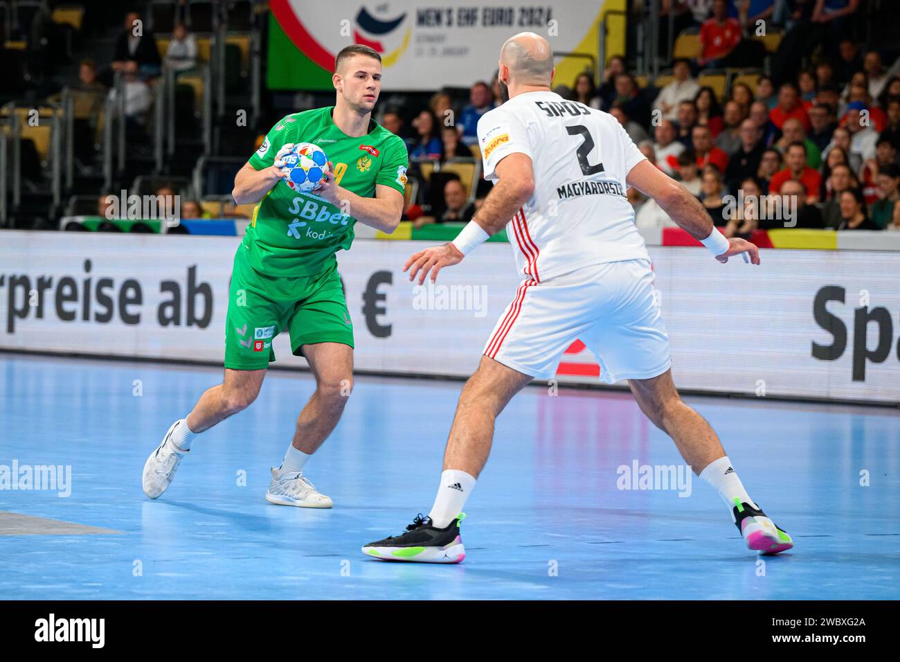 Munich, Germany. 12th Jan, 2024. Handball European Championship