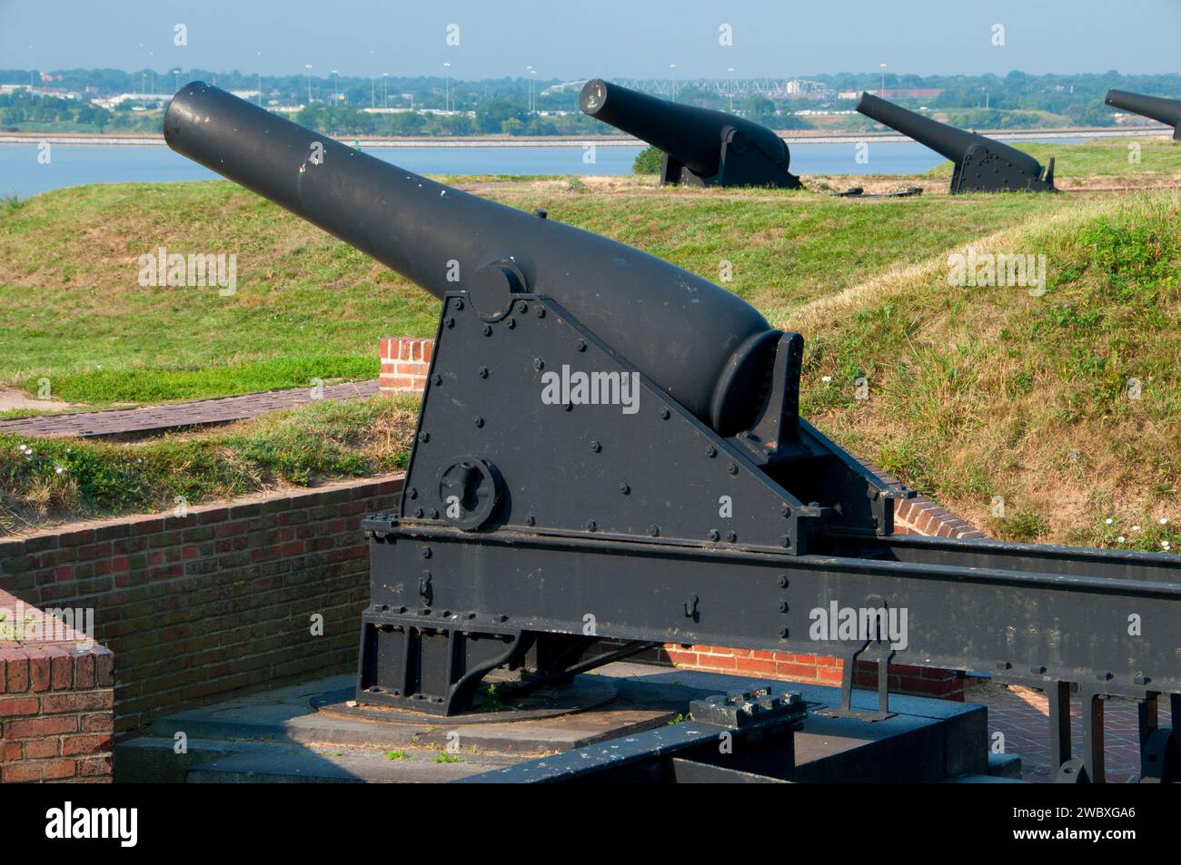 Guns on Outer Battery, Fort McHenry National Monument and Historic