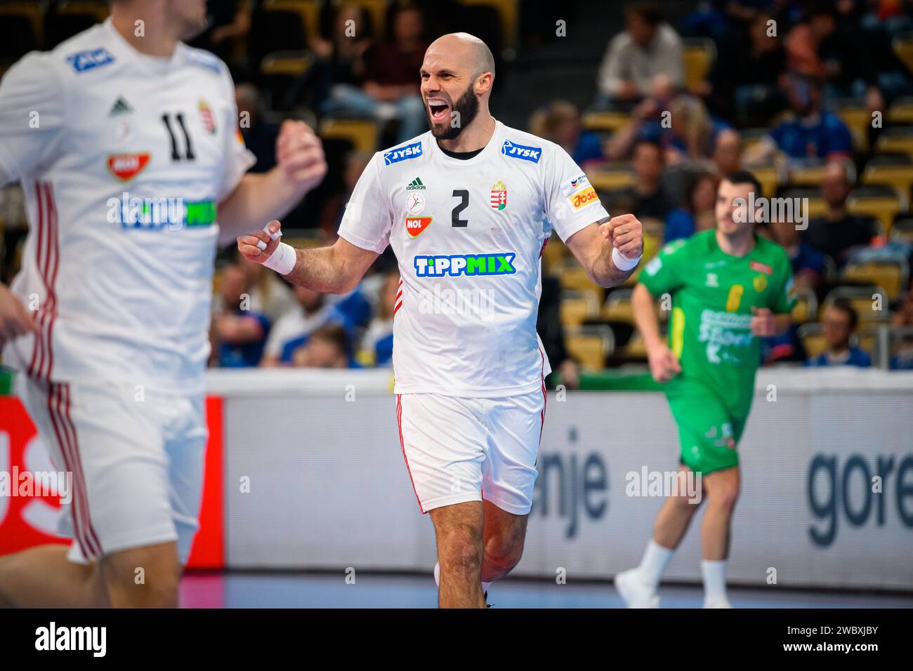Munich, Germany. 12th Jan, 2024. Handball European Championship