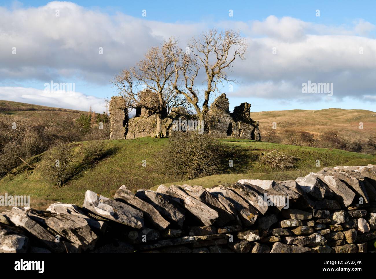 Pendragon Castle, Mallerstang Dale, Cumbria, near Kirkby Stephen Stock Photo