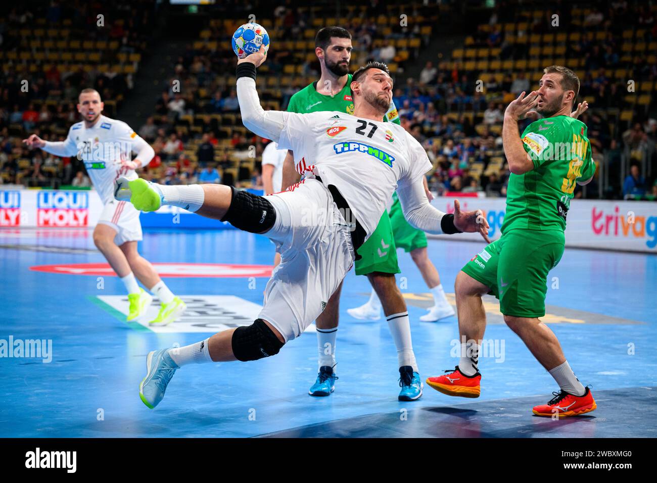 Munich, Germany. 12th Jan, 2024. Handball European Championship