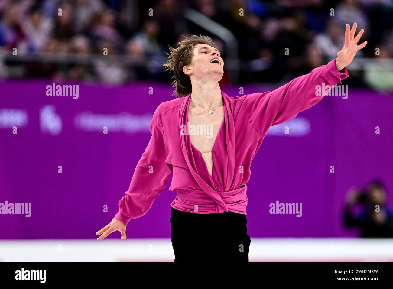 Deniss VASILJEVS (LAT), during Men Free Skating, at the ISU European