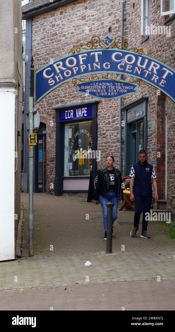 Ross On Wye, Herefordshire, England Sept 24 2023: The Croft Court shopping  centre is a collection of cafes, restaurants and shops Stock Photo - Alamy