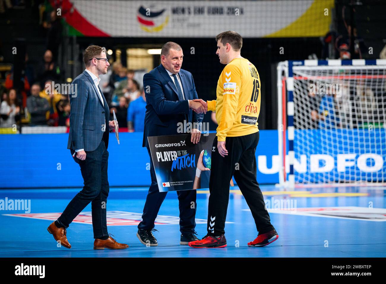 Munich, Germany. 12th Jan, 2024. Handball European Championship