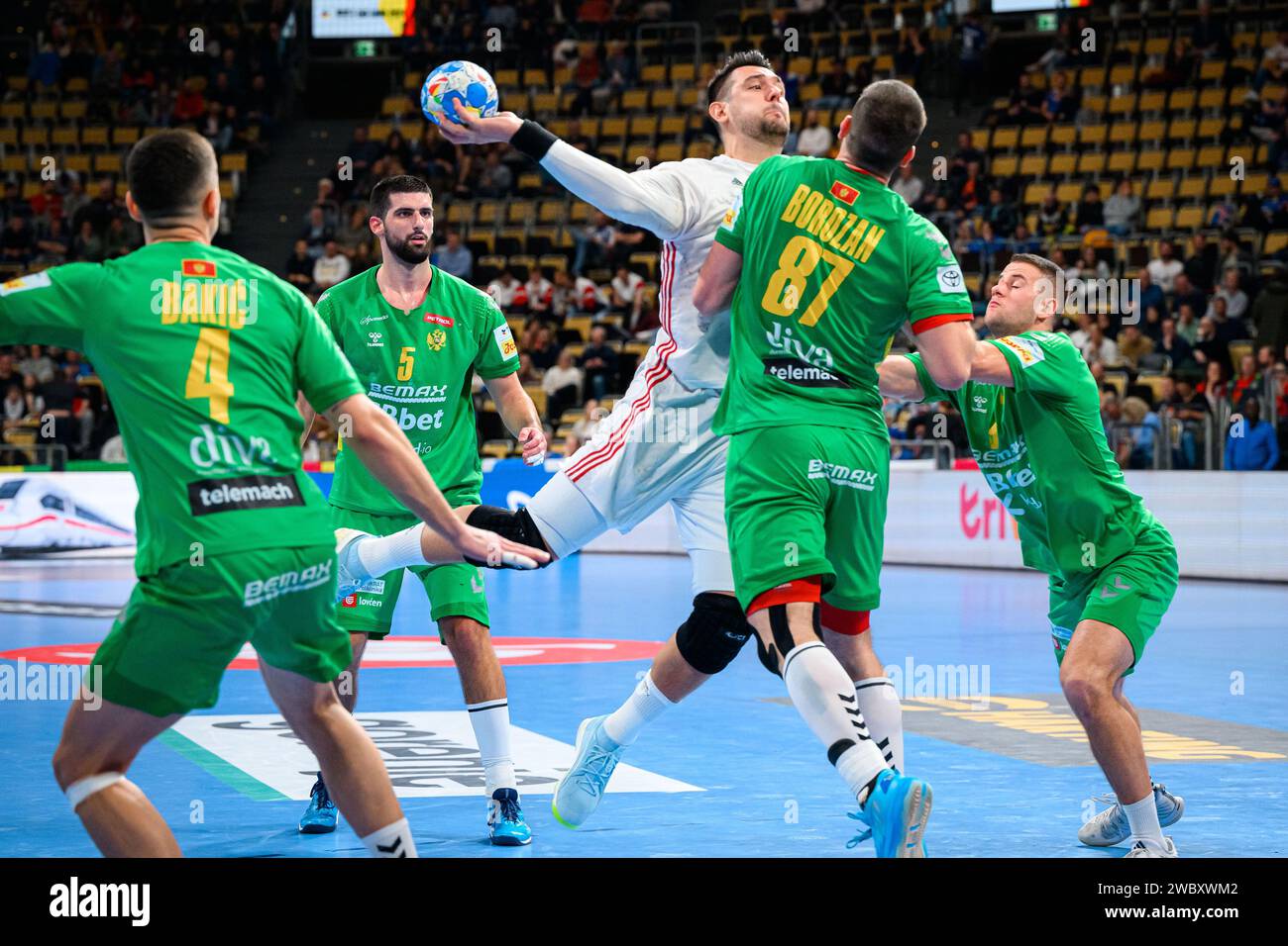 Munich, Germany. 12th Jan, 2024. Handball European Championship