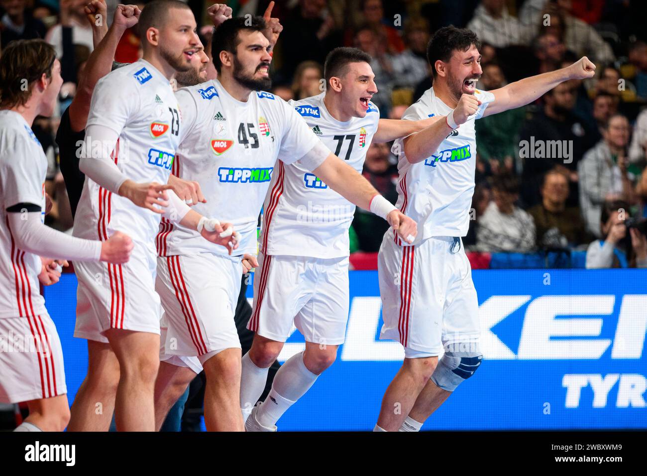 Munich, Germany. 12th Jan, 2024. Handball European Championship