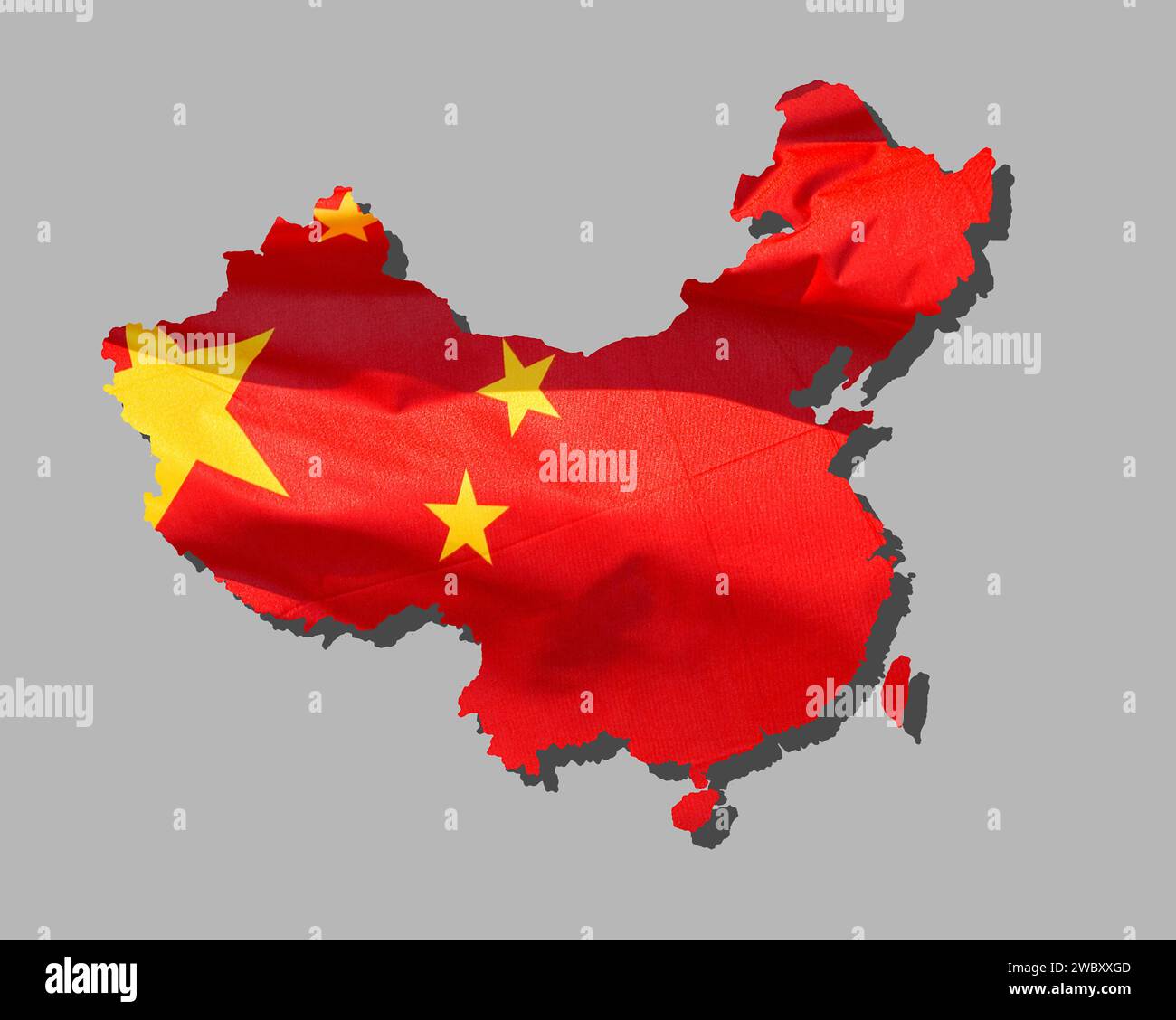 Outline Map Of China Designed With The National Flag Stock Photo Alamy Outline map of china designed with the national flag stock photo alamy