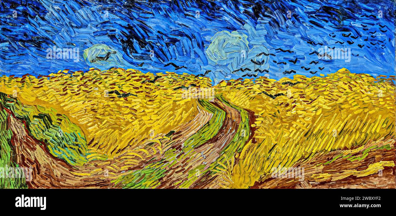 Vincent van gogh wheatfield crows hi-res stock photography and images -  Alamy